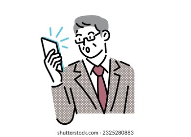 Business teams checking smartphones, Business teams checking smartphones	
