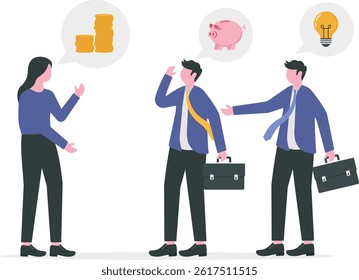 Business teams planning with exchange ideas and investment analysis together

