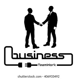 BUSINESS TEAMWORK BACKGROUND FLYER POSTER DESIG WHITE