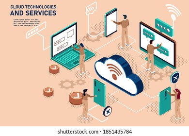 Business teamwork, best start and creative solutions. 3d isometric vector illustration.