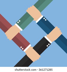 Business teamwork. Brainstorm teamwork idea concept