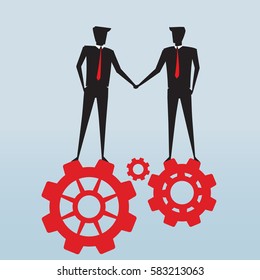 Business teamwork, Businessman silhouette, Business Concept vector 10