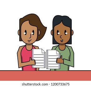 Business teamwork cartoon