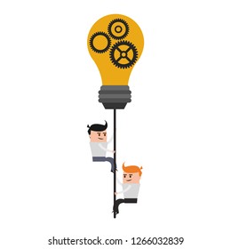 Business teamwork cartoon