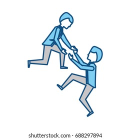 Business teamwork cartoon