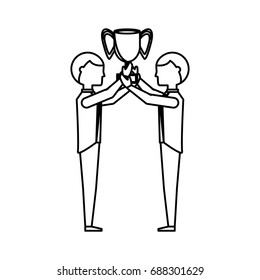 Business teamwork cartoon
