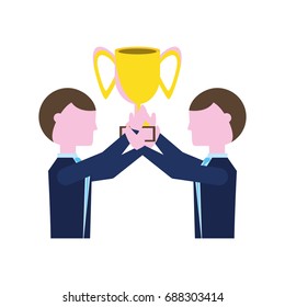 Business teamwork cartoon