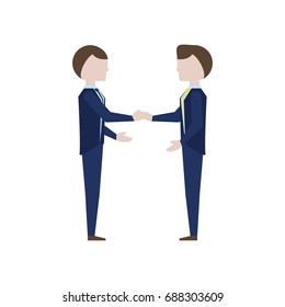 Business teamwork cartoon