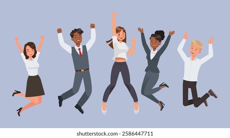 Business teamwork character vector illustration design.