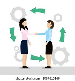 Business teamwork concept
