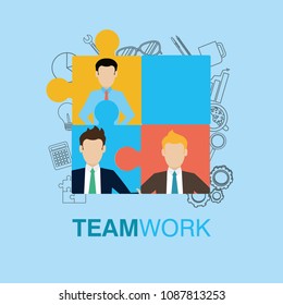 Business teamwork concept