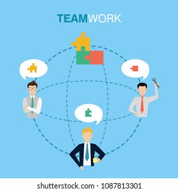 Business teamwork concept