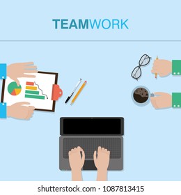 Business teamwork concept