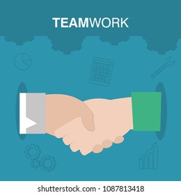 Business teamwork concept