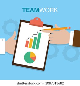 Business teamwork concept