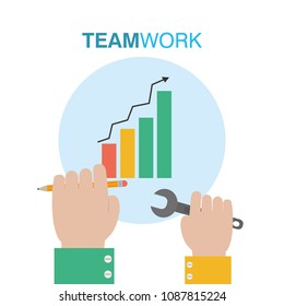 Business teamwork concept