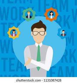 Business teamwork concept