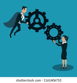 Business teamwork concept