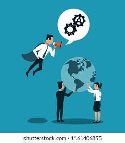 Business teamwork concept