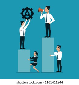 Business teamwork concept