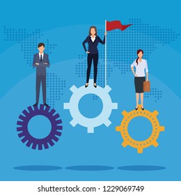 Business teamwork concept