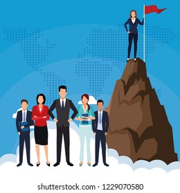Business teamwork concept