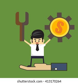Business teamwork, business concept
