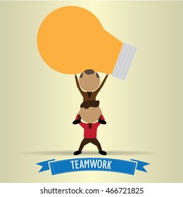 Business teamwork concept design, Vector illustration