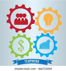 Business teamwork concept design, Vector illustration