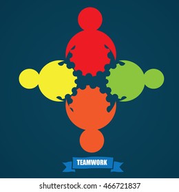 Business teamwork concept design, Vector illustration