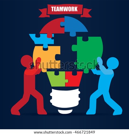 Business teamwork concept design, Vector illustration
