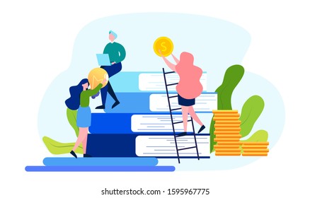 Business teamwork concept. Idea of partnership and cooperation. Connection and communication. Bringing ideas and profit. Isolated illustration in cartoon style