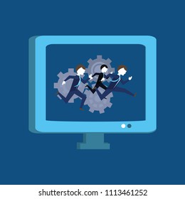 Business teamwork design