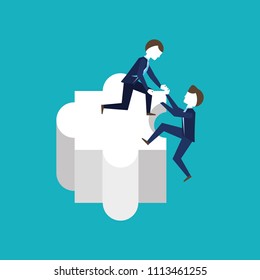 Business teamwork design