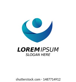 Business teamwork design logo vector template