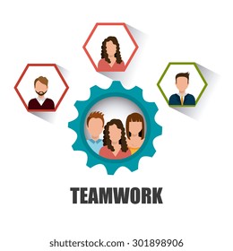 Business teamwork design, vector illustration eps 10.
