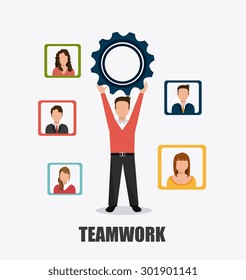 Business teamwork design, vector illustration eps 10.