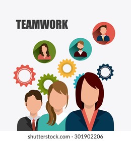 Business teamwork design, vector illustration eps 10.