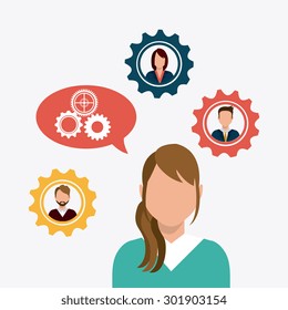 Business teamwork design, vector illustration eps 10.