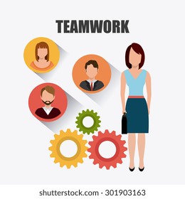 Business teamwork design, vector illustration eps 10.