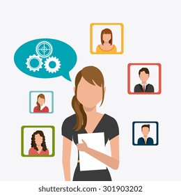 Business teamwork design, vector illustration eps 10.