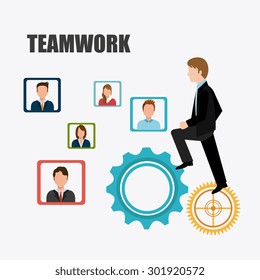Business teamwork design, vector illustration eps 10.