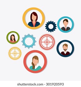 Business teamwork design, vector illustration eps 10.