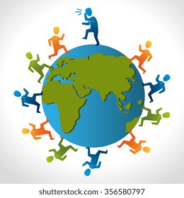 Business teamwork graphic design, vector illustration eps10
