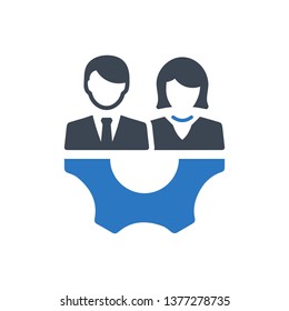Business teamwork icon