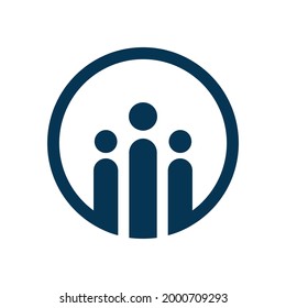 Logo-Design-Vorlage für Business-Teamwork-Symbol, Vektorgrafik.