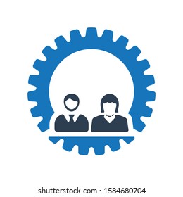 Business teamwork icon. Project team base icon. 