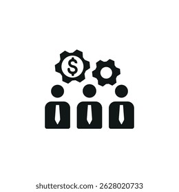 Business teamwork icon. Simple business teamwork icon for social media, app and web design. Vector illustration.