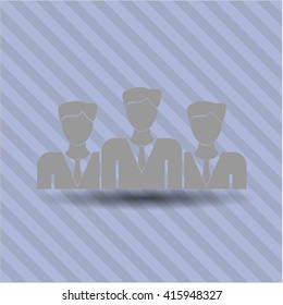 icono de trabajo en equipo vector símbolo eps planos jpg aplicación