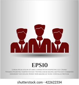 icono de trabajo en equipo vector símbolo eps planos jpg aplicación
